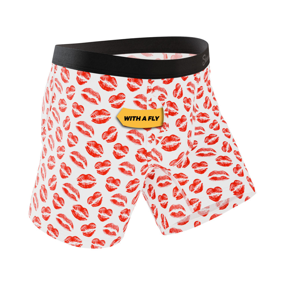 SHINESTY - ROPA INTERIOR CON BOLSA Y BRAGUETA "THE PUCKER UP LIPSTICK KISS BALL HAMMOCK"
