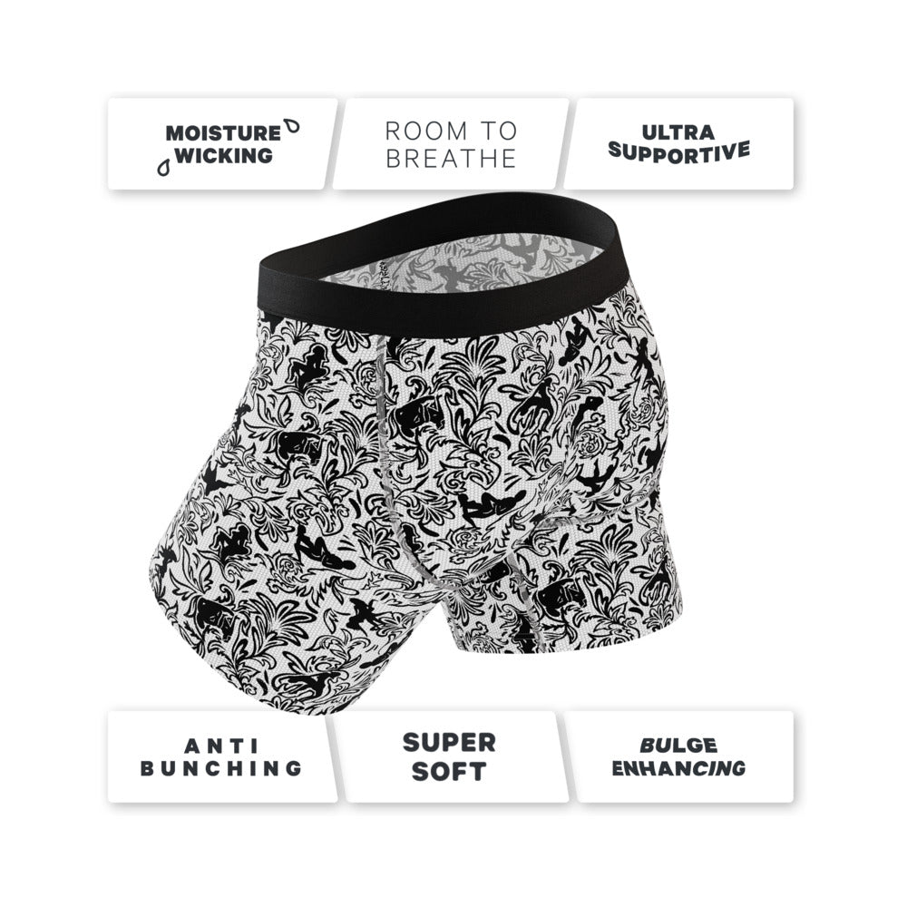 SHINESTY - THE RACY & LACY PROVOCATIVE LACE BALL HAMMOCK POUCH UNDERWEAR WITH FLY