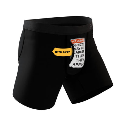 SHINESTY - THE REAR VIEW SIZE WARNING BALL HAMMOCK POUCH UNDERWEAR S