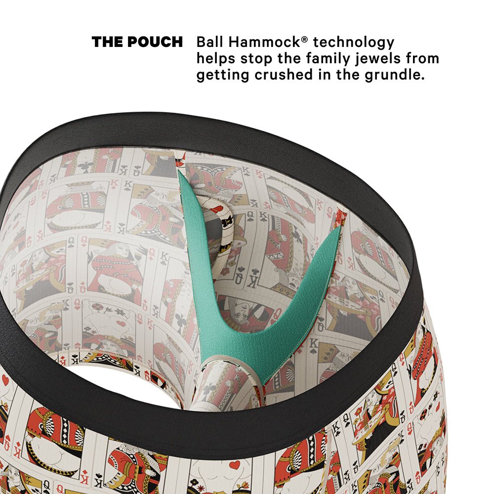 SHINESTY - THE BOTTOMLESS BLACKJACK VINTAGE PLAYING CARDS BALL HAMMOCK POUCH UNDERWEAR WITH FLY