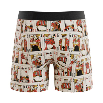 SHINESTY - THE BOTTOMLESS BLACKJACK VINTAGE PLAYING CARDS BALL HAMMOCK POUCH UNDERWEAR WITH FLY 2XL