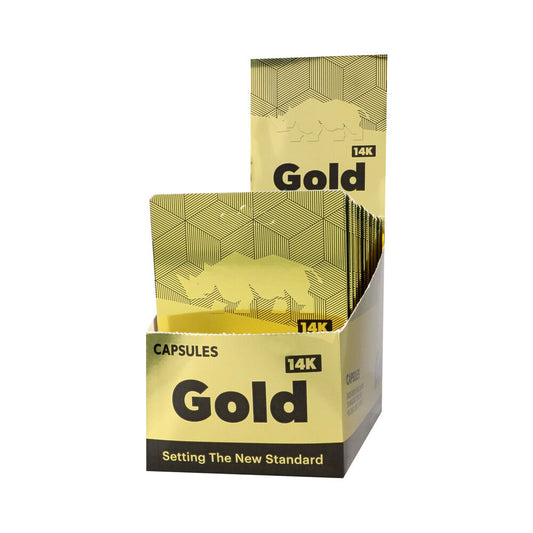 RHINO - GOLD 14K CAPSULES 24-PACK DISPLAY