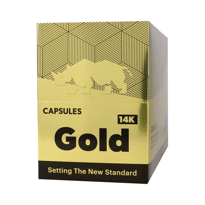 RHINO - GOLD 14K CAPSULES 24-PACK DISPLAY