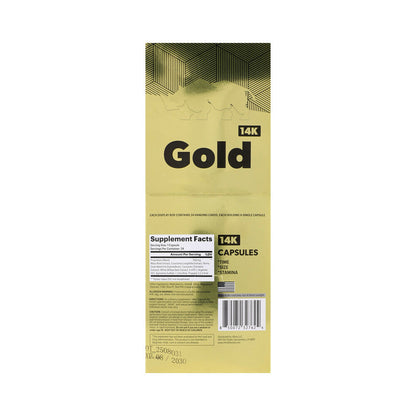 RHINO - GOLD 14K CAPSULES 24-PACK DISPLAY