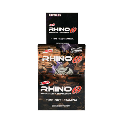 RHINO - 69 CAPSULES 24-PACK DISPLAY