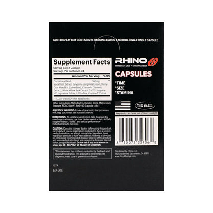 RHINO - 69 CAPSULES 24-PACK DISPLAY
