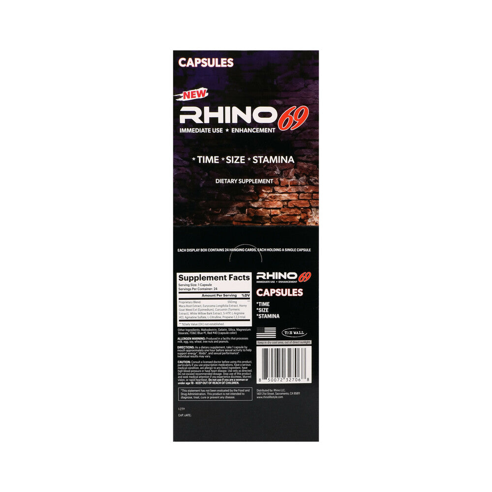 RHINO - 69 CAPSULES 24-PACK DISPLAY