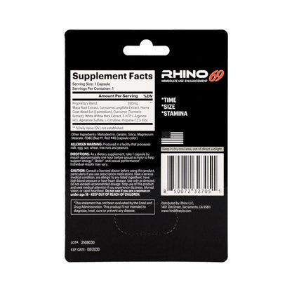 RHINO - 69 CAPSULES 24-PACK DISPLAY