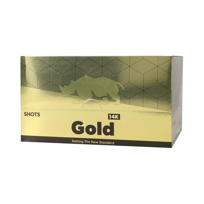 RHINO - GOLD 14K LIQUID SHOTS 2 OZ. BOTTLES 12-PACK DISPLAY