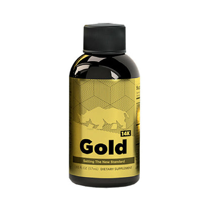 RHINO - GOLD 14K LIQUID SHOTS 2 OZ. BOTTLES 12-PACK DISPLAY