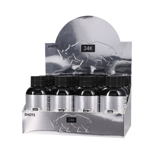 RHINO - 24K LIQUID SHOTS 2 OZ. BOTTLES 12-PACK DISPLAY