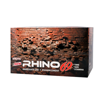 RHINO - 69 LIQUID SHOTS 2 OZ. BOTTLES 12-PACK DISPLAY