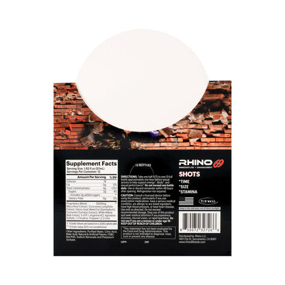 RHINO - 69 LIQUID SHOTS 2 OZ. BOTTLES 12-PACK DISPLAY
