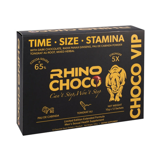 RHINO - CHOCO 5 X STRONGER 12-PACK DISPLAY