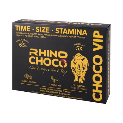RHINO - CHOCO 5 X STRONGER 12-PACK DISPLAY