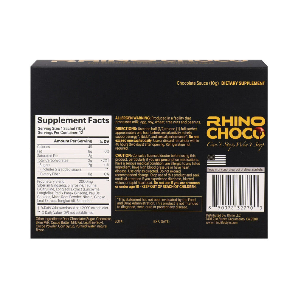 RHINO - CHOCO 5 X STRONGER 12-PACK DISPLAY