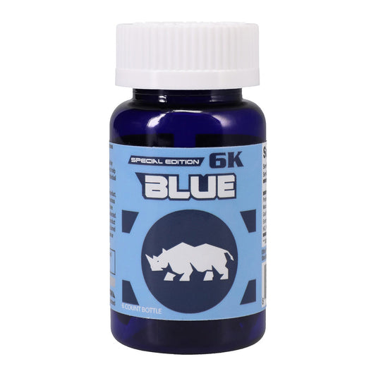 RHINO - BLUE SPECIAL EDITION 6K BOTTLED CAPSULES 6CT
