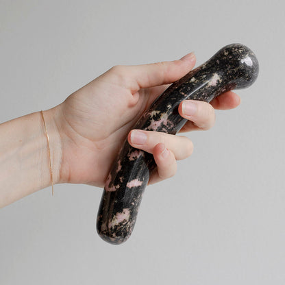 CHAKRUBS - ANAHATA CURVE RHODONITE WAND