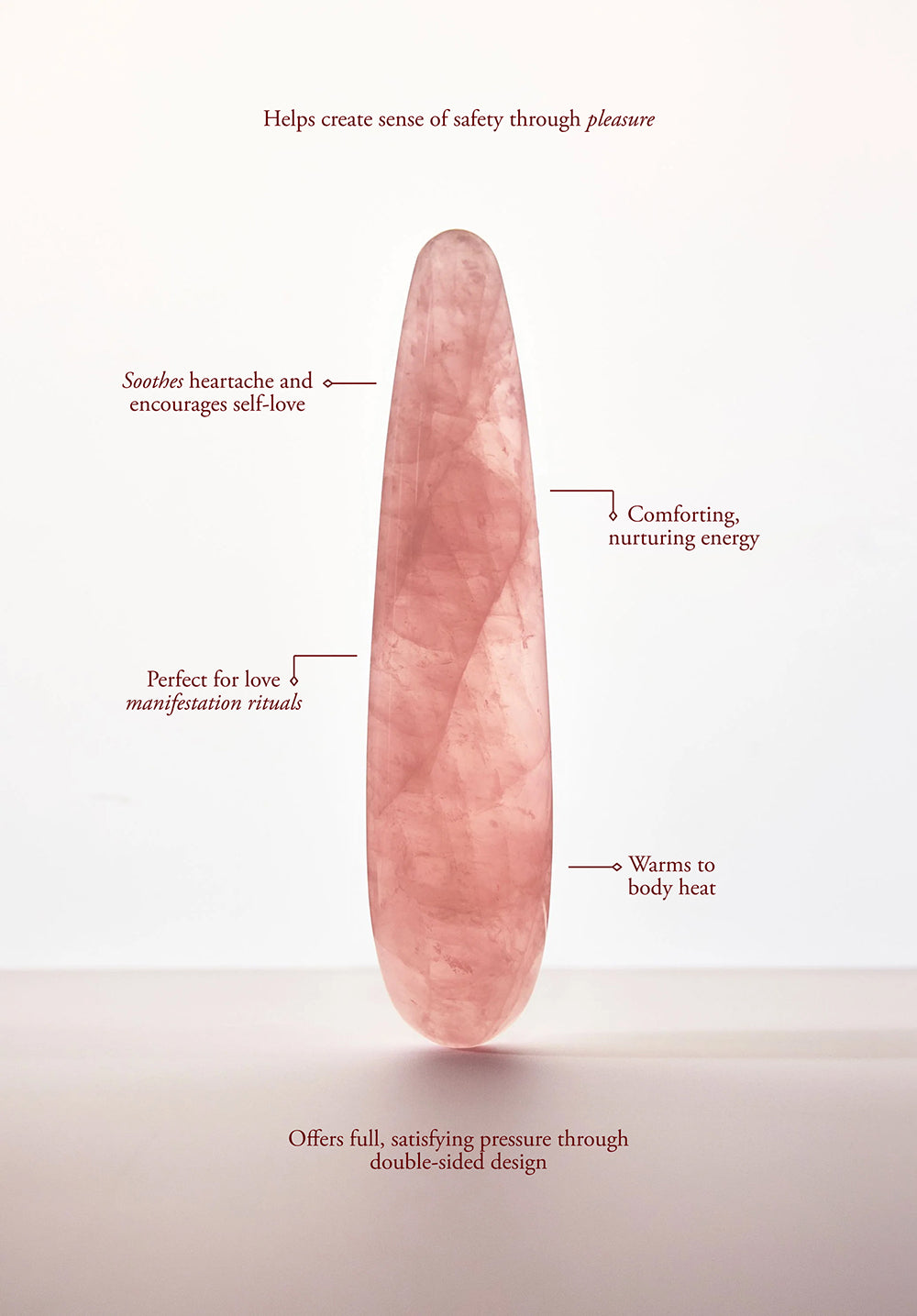 CHAKRUBS - HEART ORIGINAL ROSE QUARTZ WAND