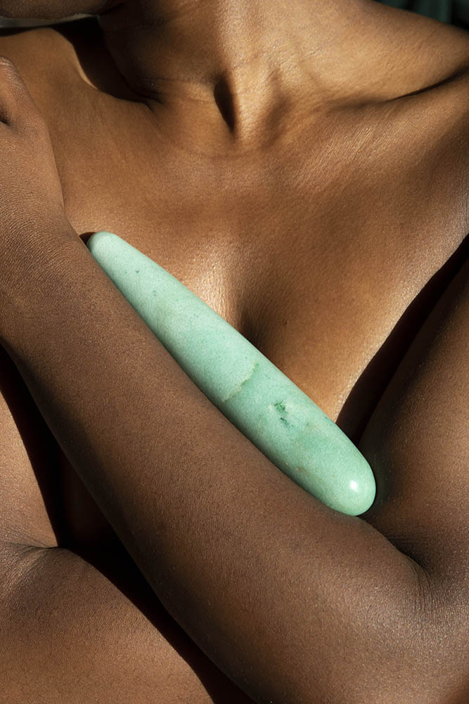 CHAKRUBS - INDIAN JADE ORIGINAL GREEN AVENTURINE WAND