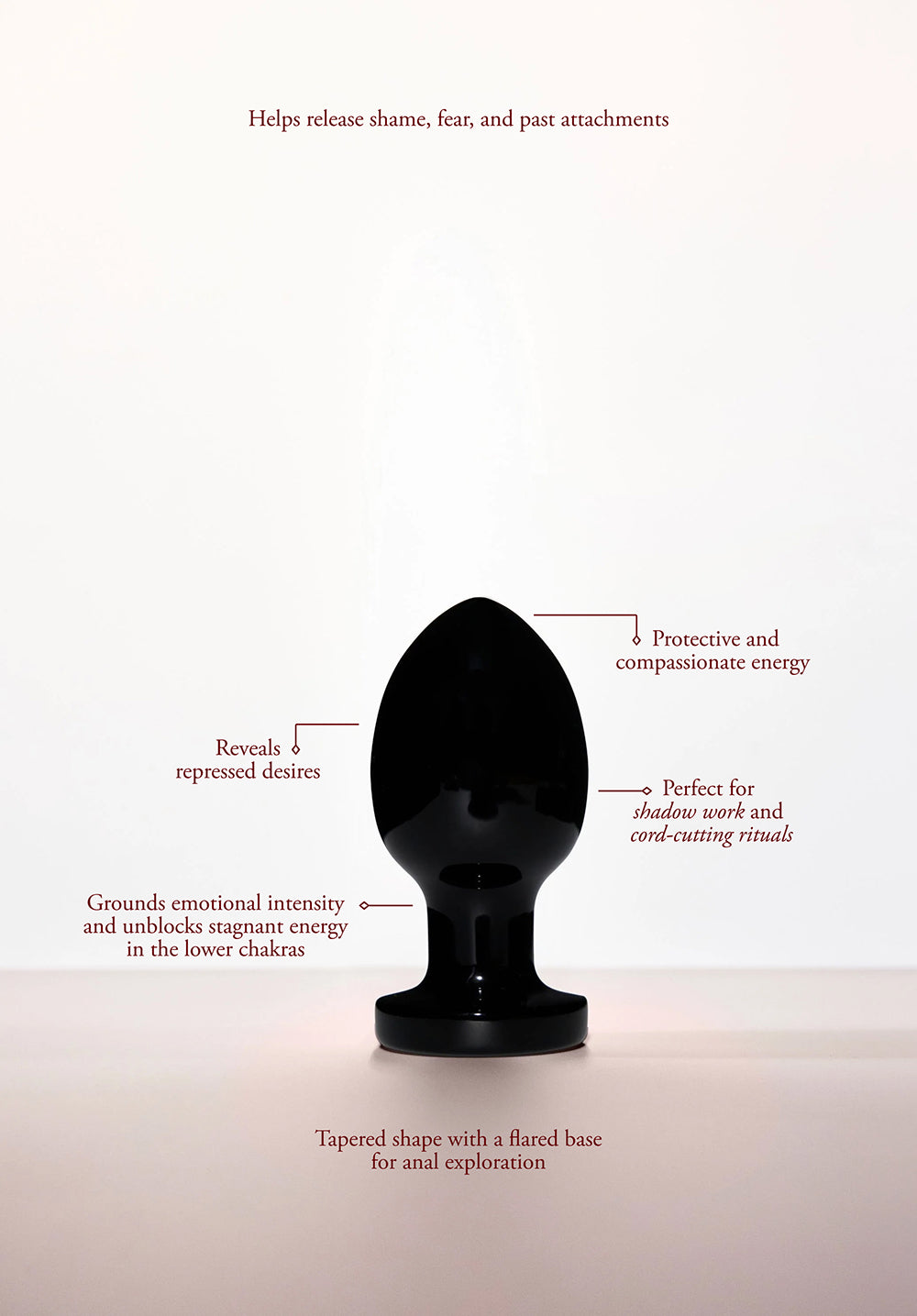 CHAKRUBS - XAGA ROOT OBSIDIAN PLUG