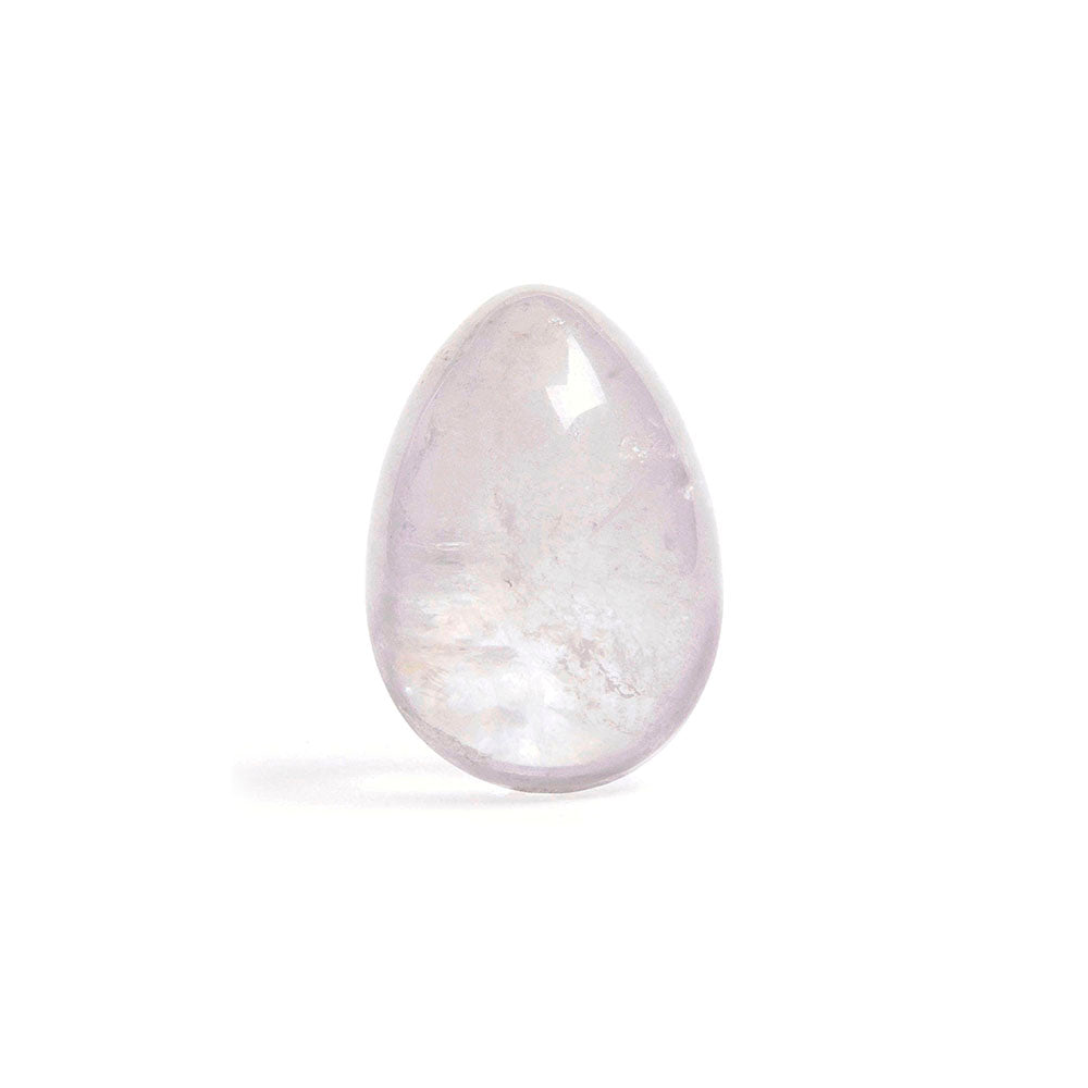 CHAKRUBS - PRISM YONI EGG CLEAR QUARTZ (NON-DRILLED)