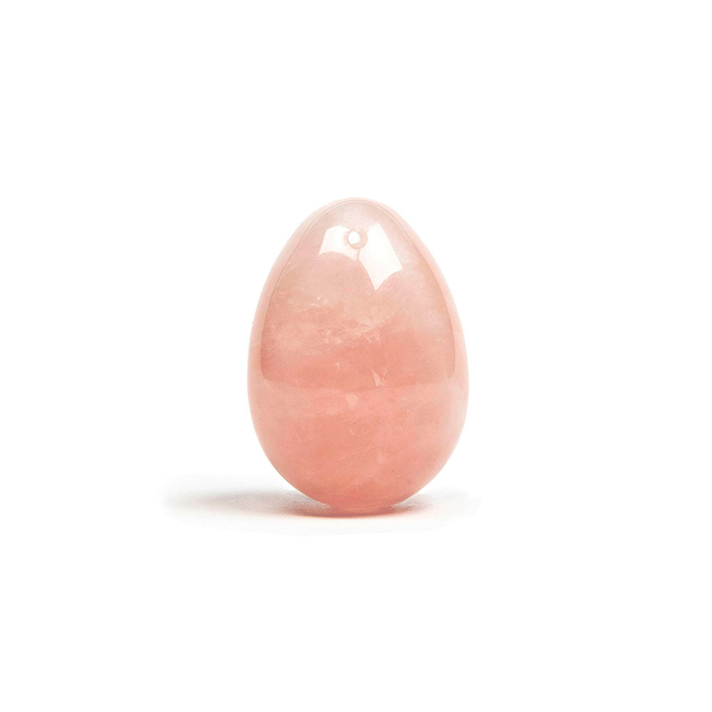 CHAKRUBS - HEART YONI EGG ROSE QUARTZ (DRILLED)