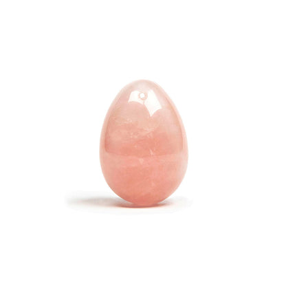 CHAKRUBS - HEART YONI EGG ROSE QUARTZ (DRILLED)