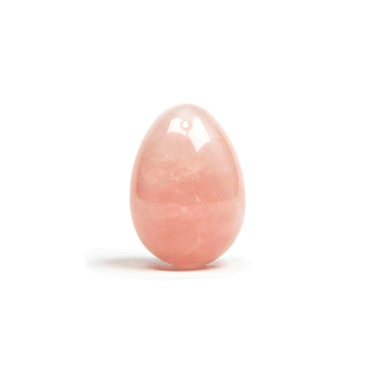 CHAKRUBS - HEART YONI EGG ROSE QUARTZ (DRILLED)