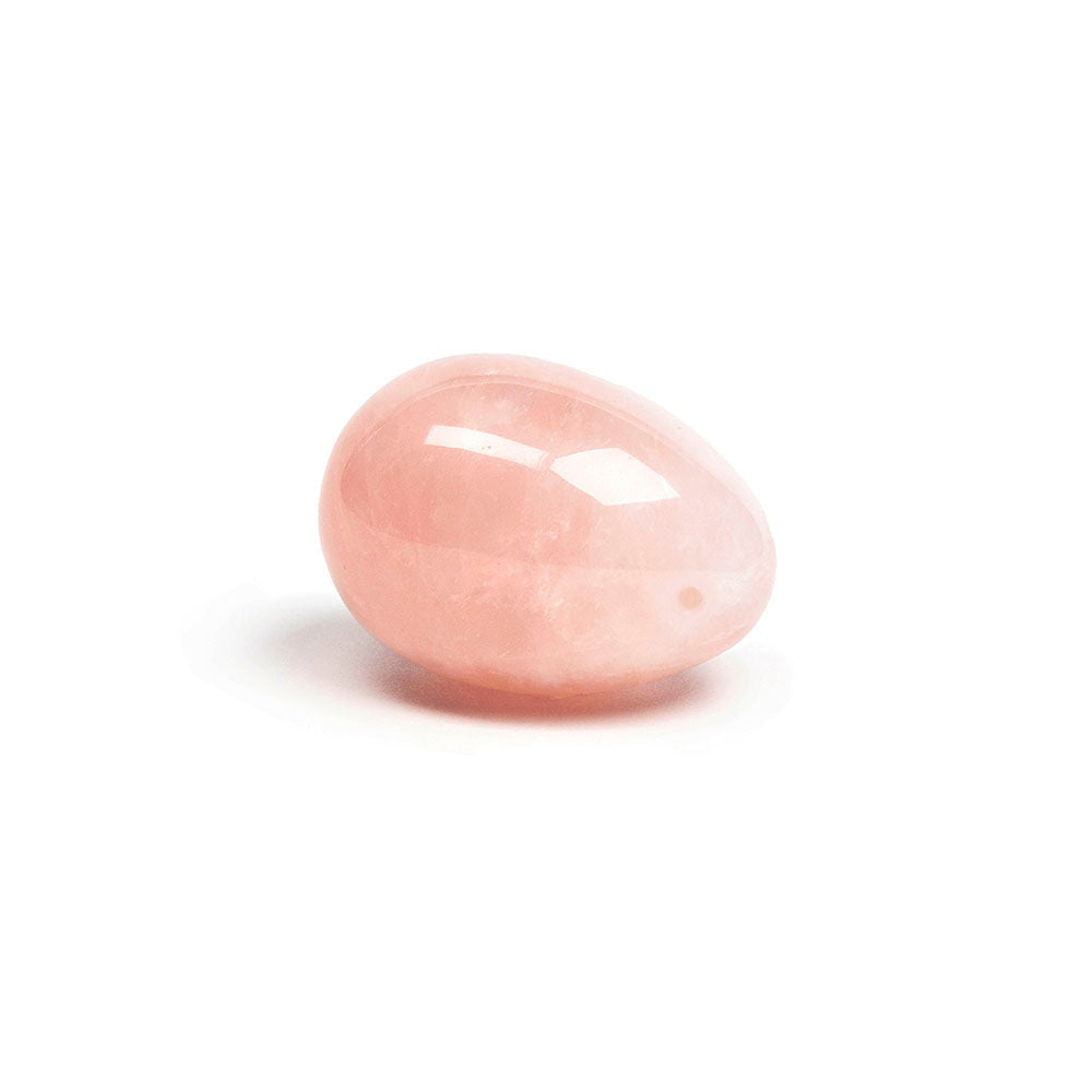 CHAKRUBS - HEART YONI EGG ROSE QUARTZ (DRILLED)