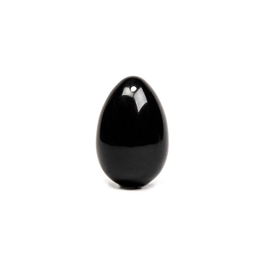 XAGA YONI EGG OBSIDIAN (DRILLED)