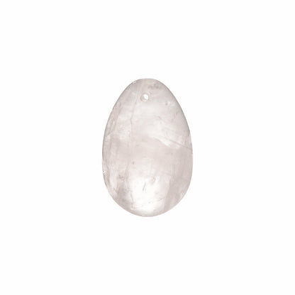 CHAKRUBS PRISM YONI EGG CLEAR QUARTZ (DRILLED)