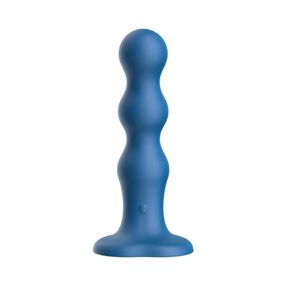 LUV INC BS38: BEADED STRAP-ON LUV VIBE BLUE