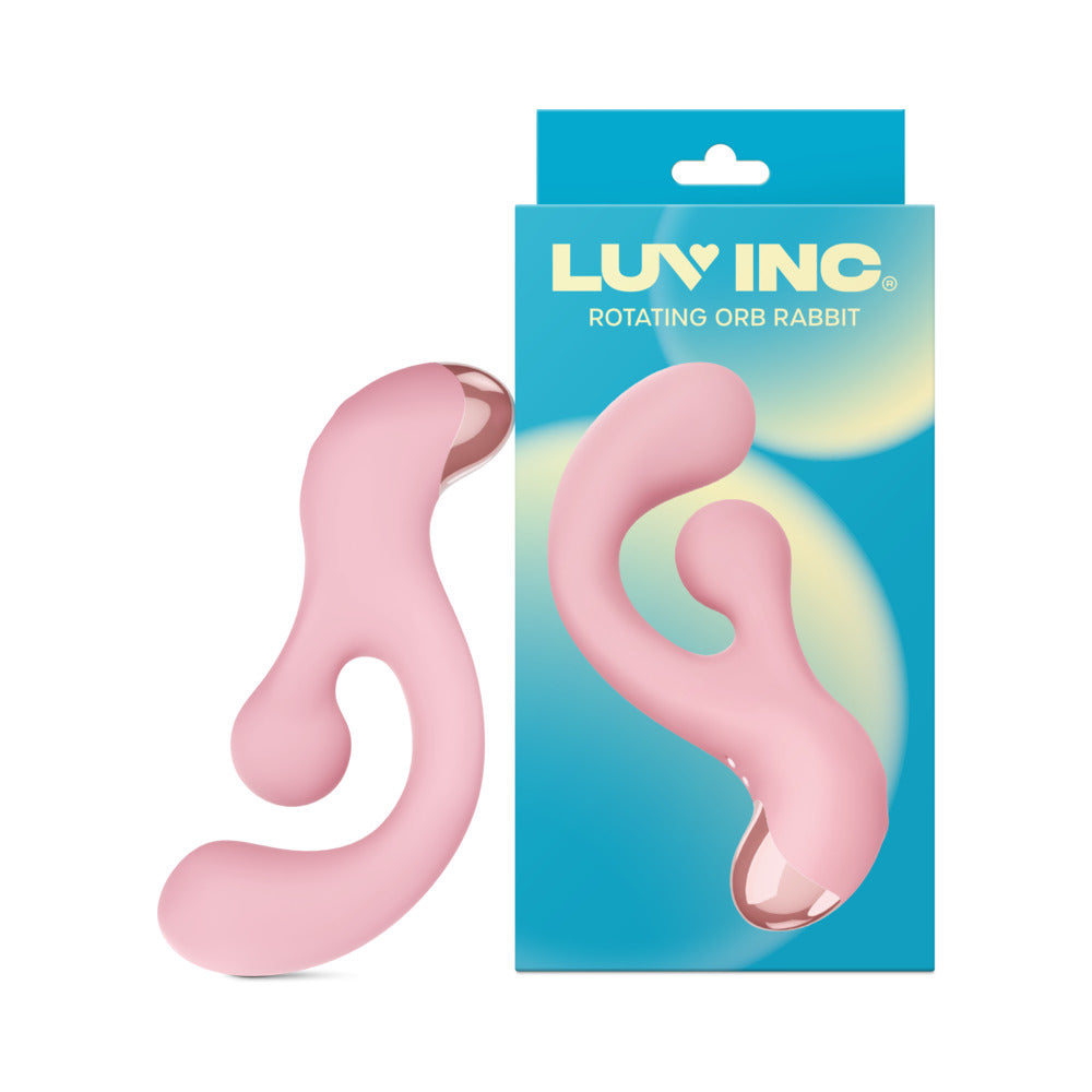 LUV INC RO33: ROTATING ORB RABBIT LIGHT PINK