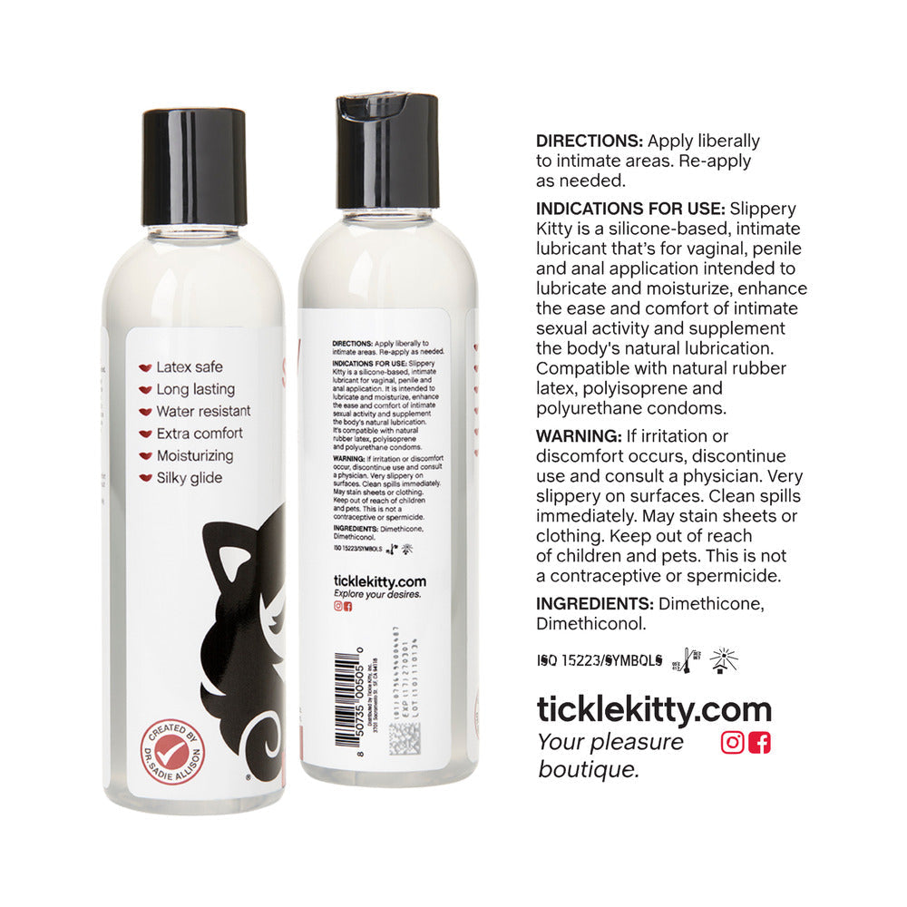 SLIPPERY KITTY SILICONE LUBRICANT 4 OZ.
