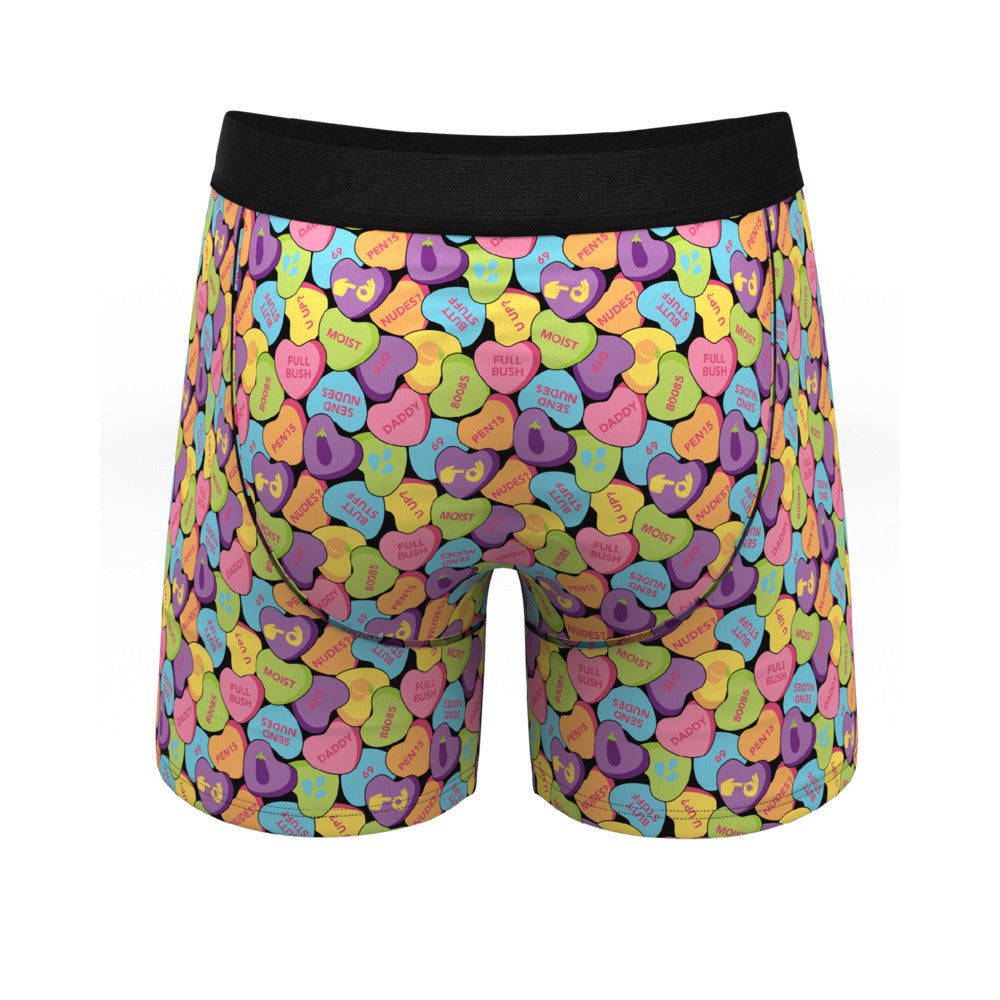 SHINESTY - THE CANDY CRUSH CANDY HEARTS BALL HAMMOCK POUCH UNDERWEAR WITH FLY