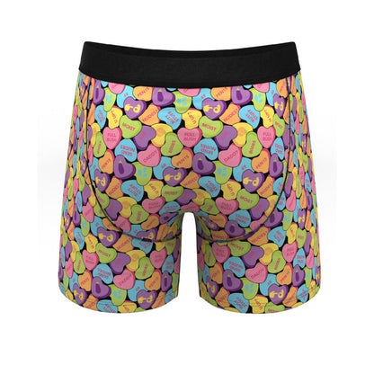 SHINESTY - THE CANDY CRUSH CANDY HEARTS BALL HAMMOCK POUCH UNDERWEAR WITH FLY