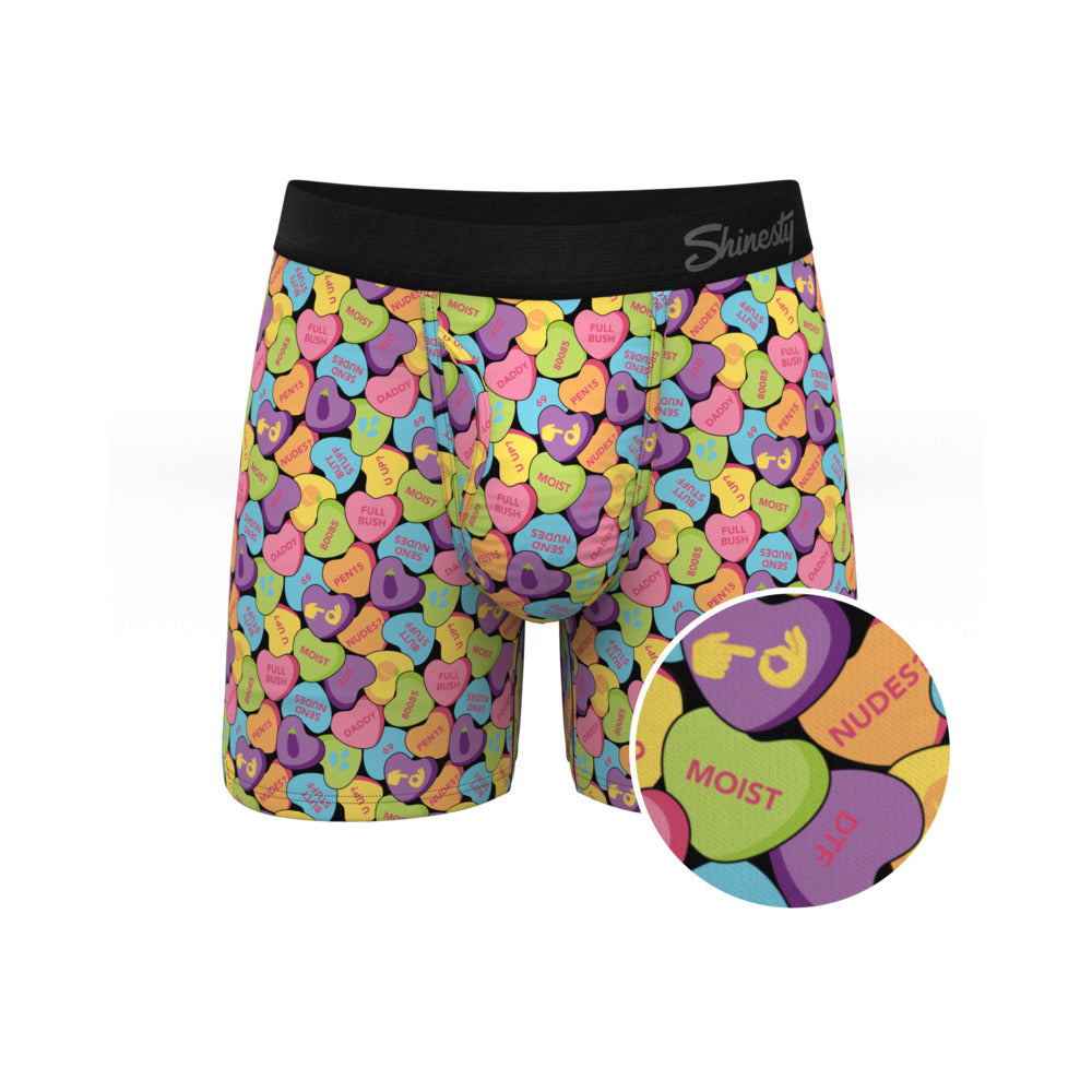 SHINESTY - THE CANDY CRUSH CANDY HEARTS BALL HAMMOCK POUCH UNDERWEAR WITH FLY