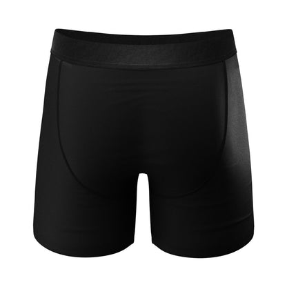 SHINESTY - THE 009 BLACK TUXEDO BALL HAMMOCK POUCH UNDERWEAR WITH FLY 2XL