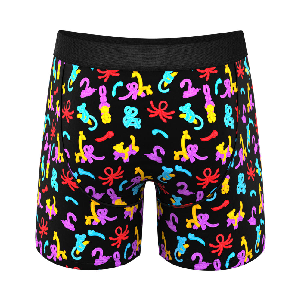 SHINESTY THE KNOT TONIGHTS BALLOON ANIMAL BALL HAMMOCK POUCH UNDERWEAR WITH FLY L