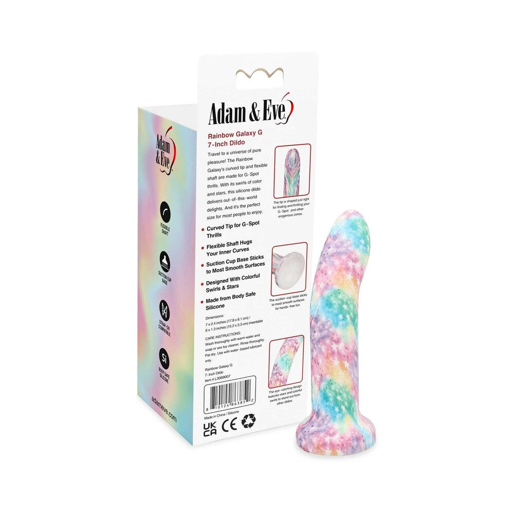 ADAM & EVE - RAINBOW GALAXY G 7 IN. DILDO