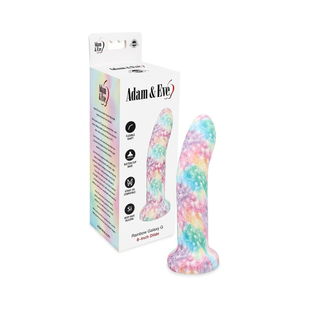 ADAM & EVE - RAINBOW GALAXY G 8 IN. DILDO