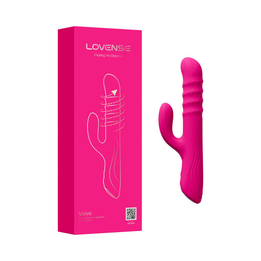 LOVENSE - VIBRADOR RABBIT VELVO CON PERLAS GIRATORIAS PARA PUNTO G Y CLÍTORIS