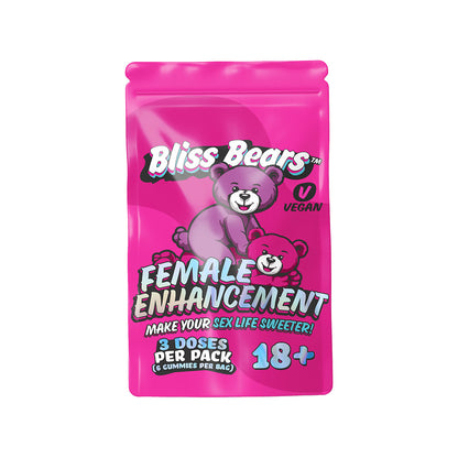 BLISS BEARS FEMALE ENHANCEMENT GUMMIES 1-PACK (6PC) OPEN STOCK