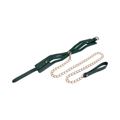 SPORTSHEETS SEX & MISCHIEF INDICA CUTOUT COLLAR AND LEASH