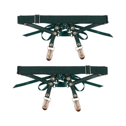 SPORTSHEETS SEX & MISCHIEF INDICA LACED UP GARTERS