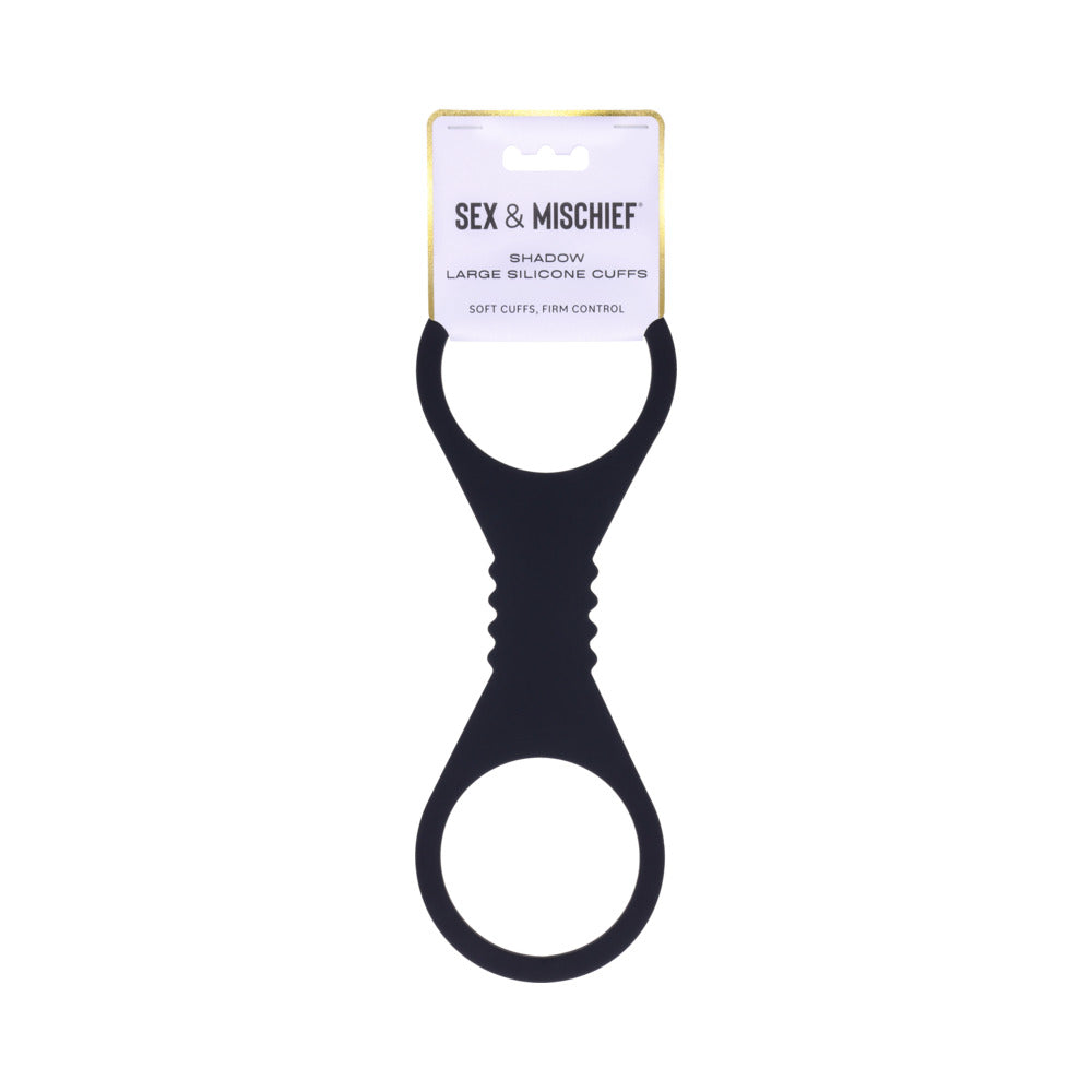 SPORTSHEETS SEX & MISCHIEF SHADOW LARGE SILICONE CUFFS