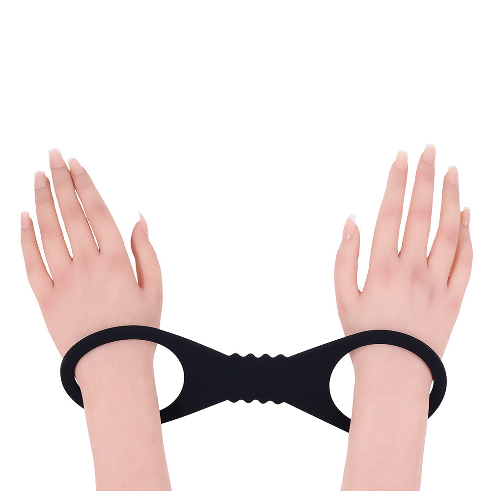SPORTSHEETS SEX & MISCHIEF SHADOW LARGE SILICONE CUFFS