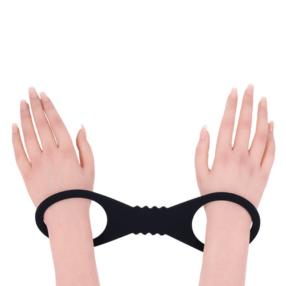 SPORTSHEETS SEX & MISCHIEF SHADOW LARGE SILICONE CUFFS