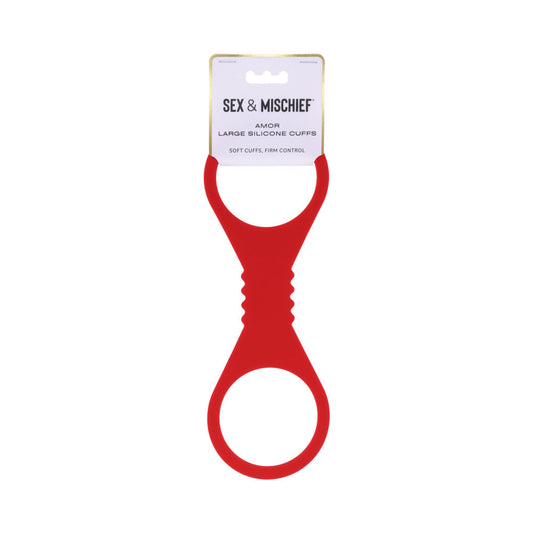 SPORTSHEETS SEX & MISCHIEF AMOR LARGE SILICONE CUFFS